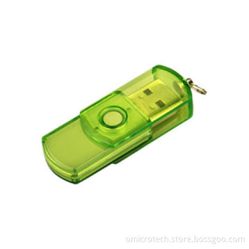 8GB swivel translucent USB flash drive